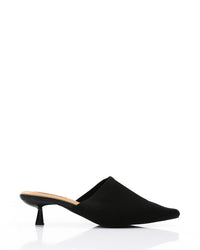 HOT-DJTV-012 Mid Heel Ribbed Pointed Mules