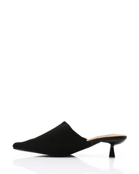 HOT-DJTV-012 Mid Heel Ribbed Pointed Mules