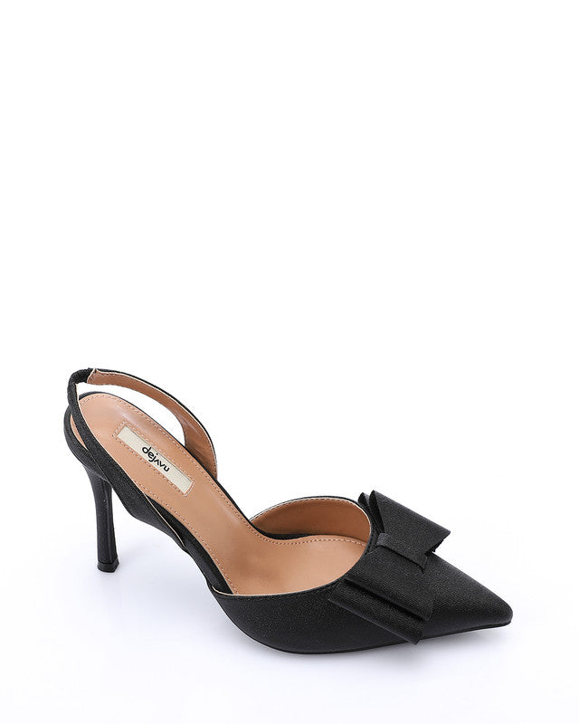 HUA-DJTV-003 Midnight Elegance Bow Heels