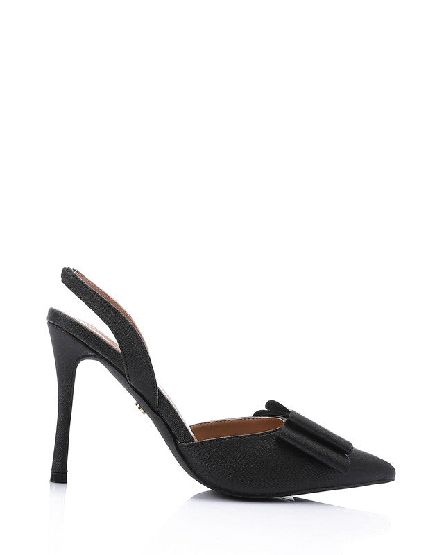HUA-DJTV-003 Midnight Elegance Bow Heels