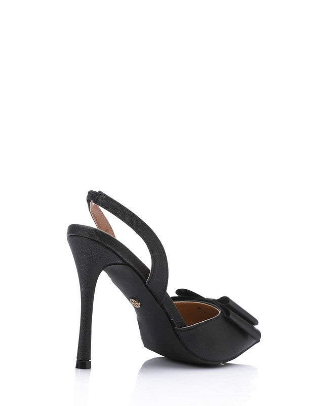 HUA-DJTV-003 Midnight Elegance Bow Heels