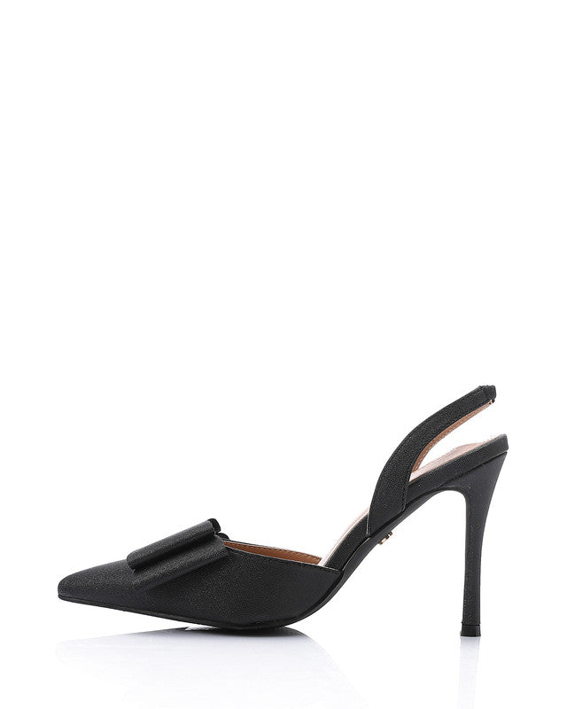 HUA-DJTV-003 Midnight Elegance Bow Heels