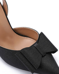 HUA-DJTV-003 Midnight Elegance Bow Heels