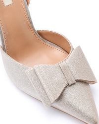 HUA-DJTV-003 Midnight Elegance Bow Heels
