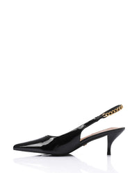 HUA-DJTV-004 Pointed Sandal With Gold Strap