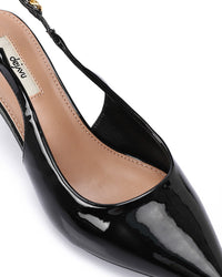 HUA-DJTV-004 Pointed Sandal With Gold Strap