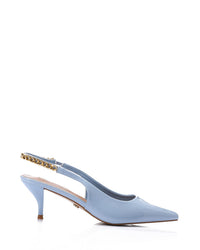 HUA-DJTV-004 Pointed Sandal With Gold Strap