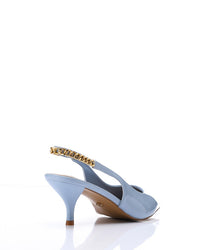 HUA-DJTV-004 Pointed Sandal With Gold Strap