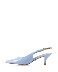 HUA-DJTV-004 Pointed Sandal With Gold Strap