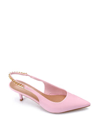 HUA-DJTV-004 Pointed Sandal With Gold Strap