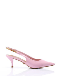 HUA-DJTV-004 Pointed Sandal With Gold Strap