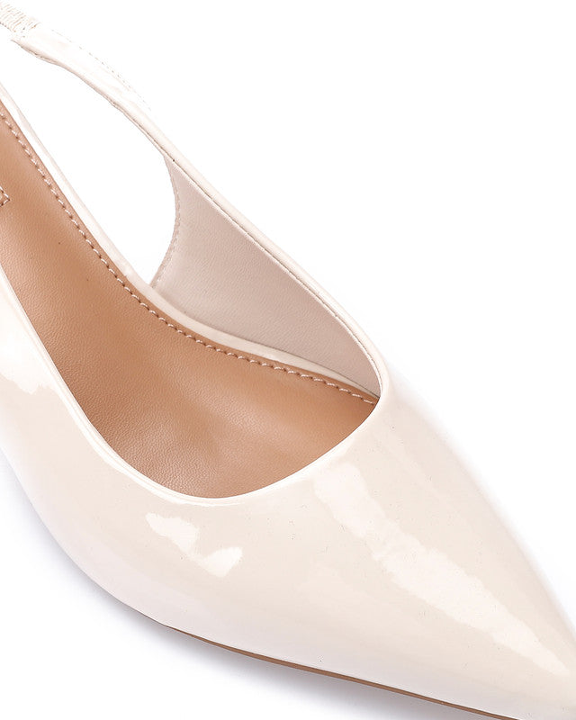 HUA-DJTV-004 Pointed Sandal With Gold Strap