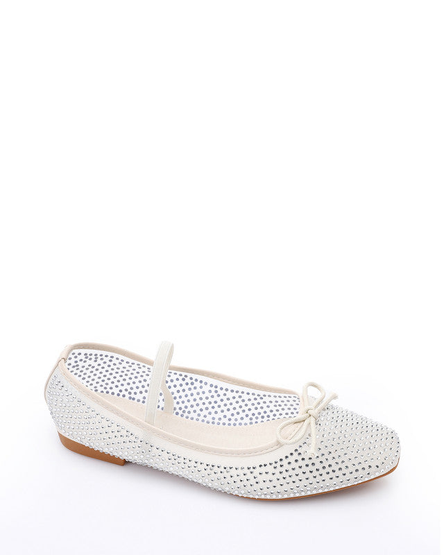 JAL-DJTV-003 Prominent Pattern Flat Ballerina