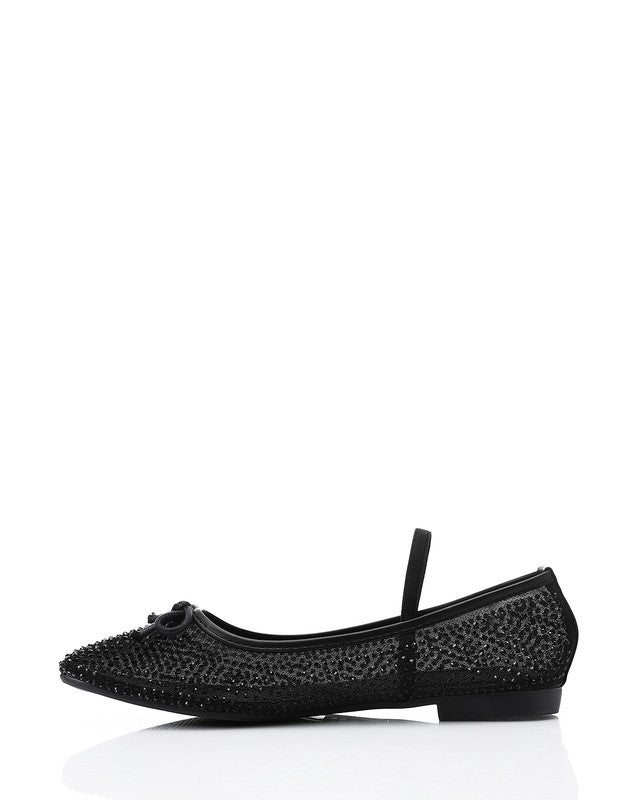 JAL-DJTV-003 Prominent Pattern Flat Ballerina