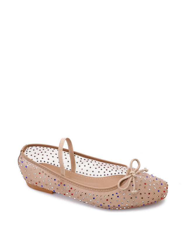 JAL-DJTV-003 Prominent Pattern Flat Ballerina