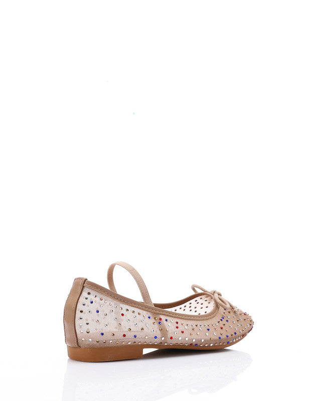 JAL-DJTV-003 Prominent Pattern Flat Ballerina