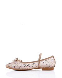 JAL-DJTV-003 Prominent Pattern Flat Ballerina