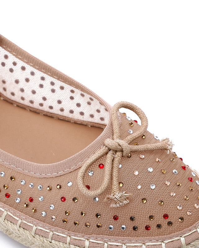 JAL-DJTV-004 Prominent Pattern Flat Shoes