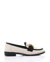 JAL-DJTV-008 Savannah Link Loafer - Black & Off White