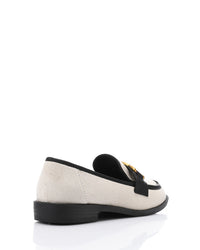 JAL-DJTV-008 Savannah Link Loafer - Black & Off White