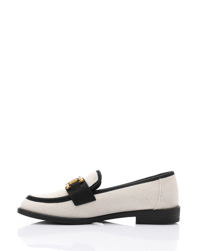 JAL-DJTV-008 Savannah Link Loafer - Black & Off White