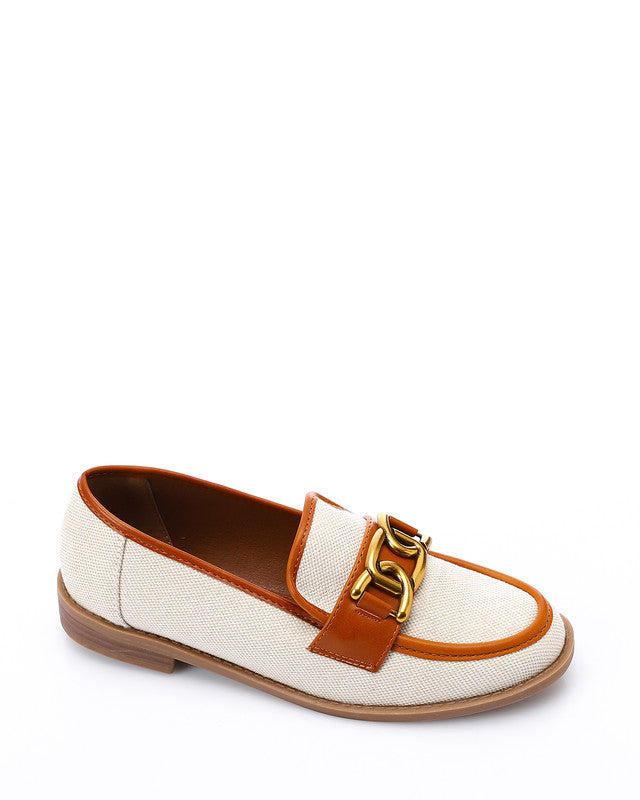 JAL-DJTV-008 Savannah Link Loafer - Black & Off White