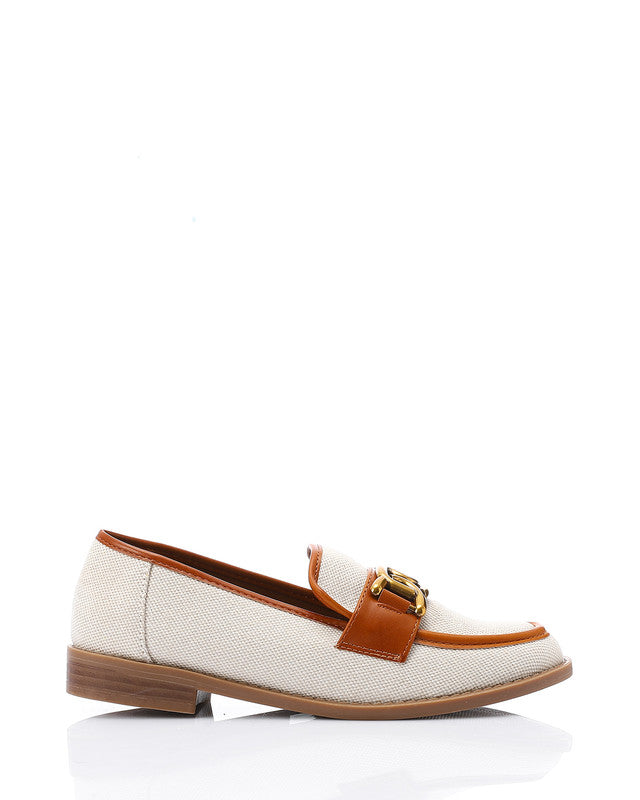 JAL-DJTV-008 Savannah Link Loafer - Black & Off White