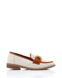 JAL-DJTV-008 Savannah Link Loafer - Black & Off White