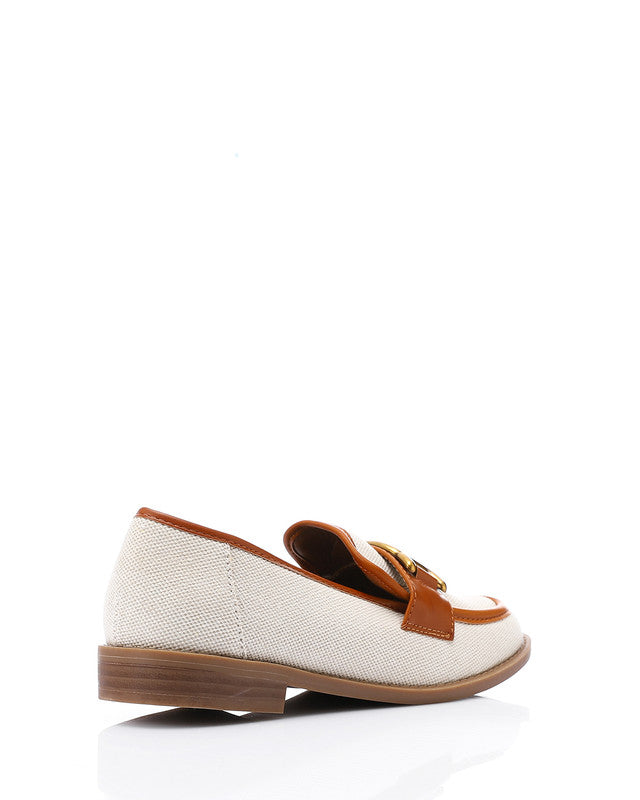 JAL-DJTV-008 Savannah Link Loafer - Black & Off White