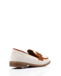 JAL-DJTV-008 Savannah Link Loafer - Black & Off White