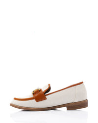 JAL-DJTV-008 Savannah Link Loafer - Black & Off White