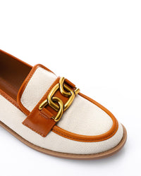 JAL-DJTV-008 Savannah Link Loafer - Black & Off White