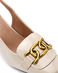 JAL-DJTV-009 Leather Slingback Heelss