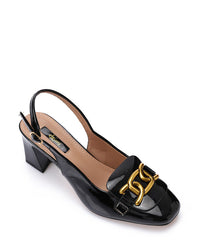 JAL-DJTV-009 Leather Slingback Heelss