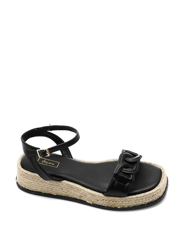 JAL-DJTV-015 Buckle Closure Wedge Sandal