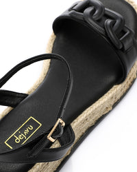 JAL-DJTV-015 Buckle Closure Wedge Sandal