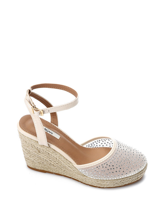 JAL-DJTV-016 Strassy Heeled Wedge Shoes