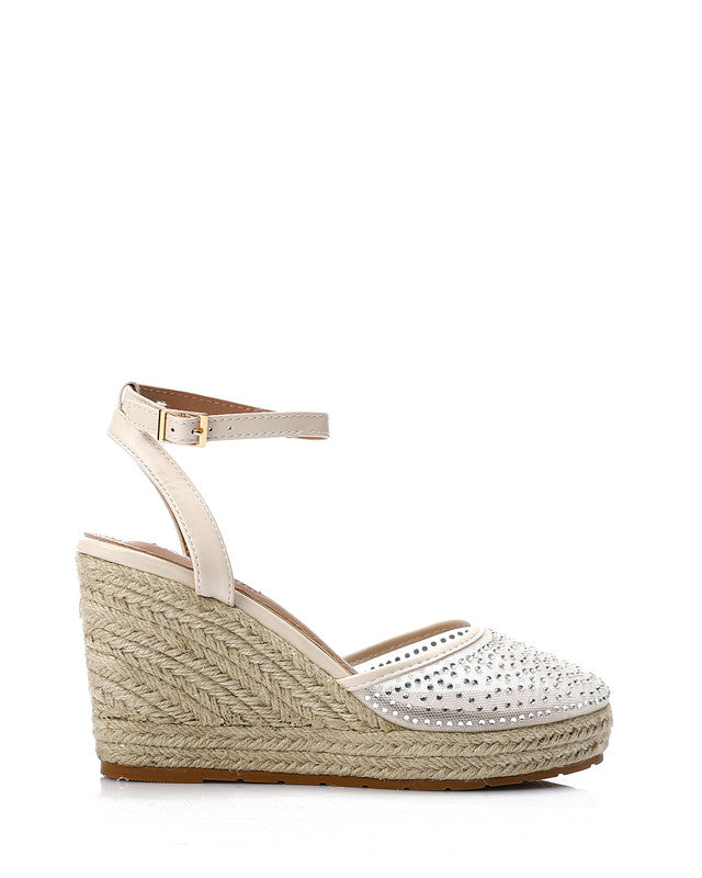 JAL-DJTV-016 Strassy Heeled Wedge Shoes