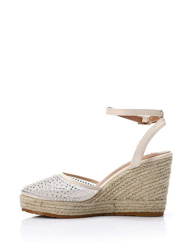 JAL-DJTV-016 Strassy Heeled Wedge Shoes