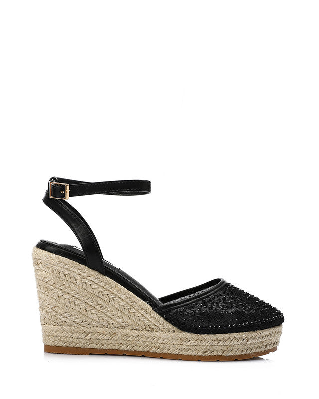 JAL-DJTV-016 Strassy Heeled Wedge Shoes