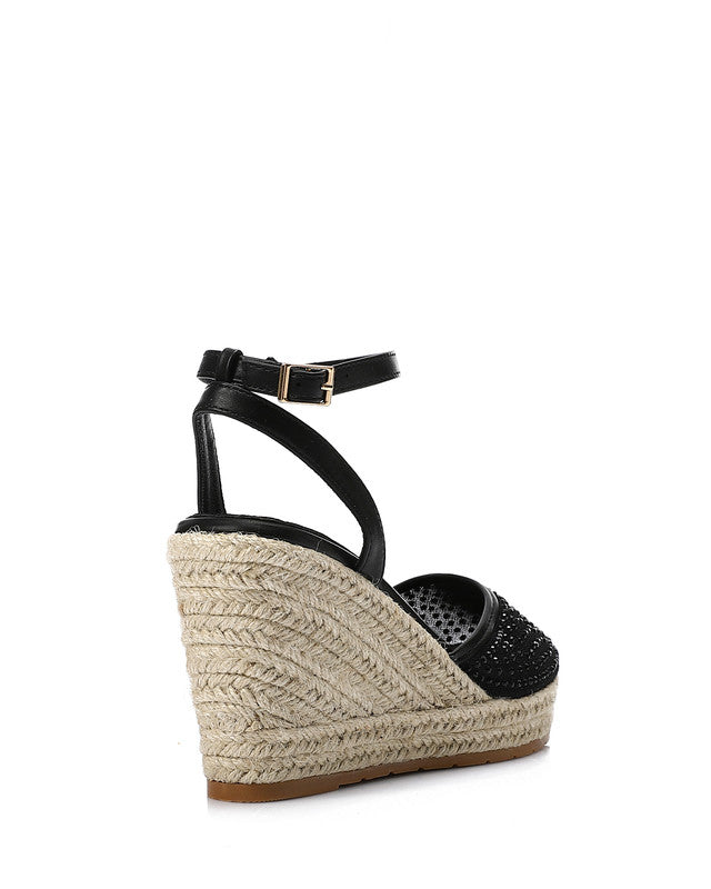 JAL-DJTV-016 Strassy Heeled Wedge Shoes