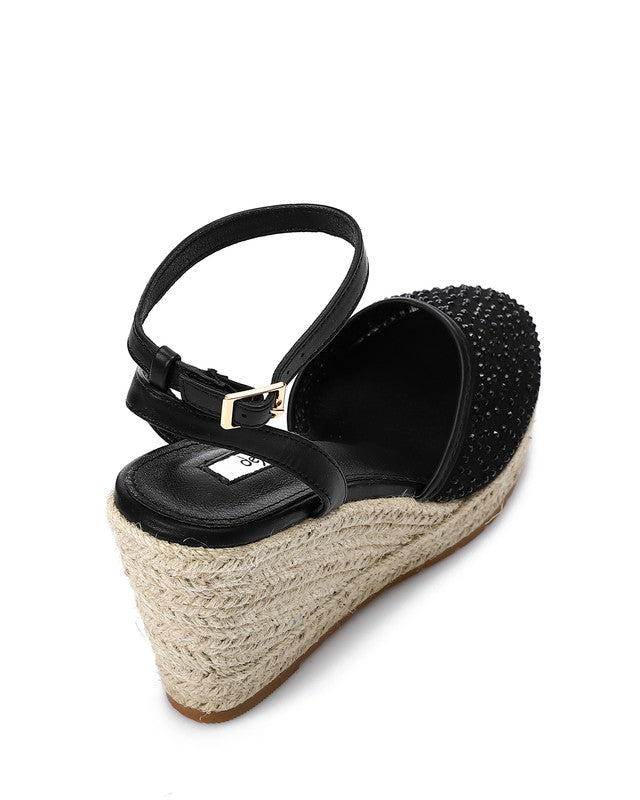 JAL-DJTV-016 Strassy Heeled Wedge Shoes