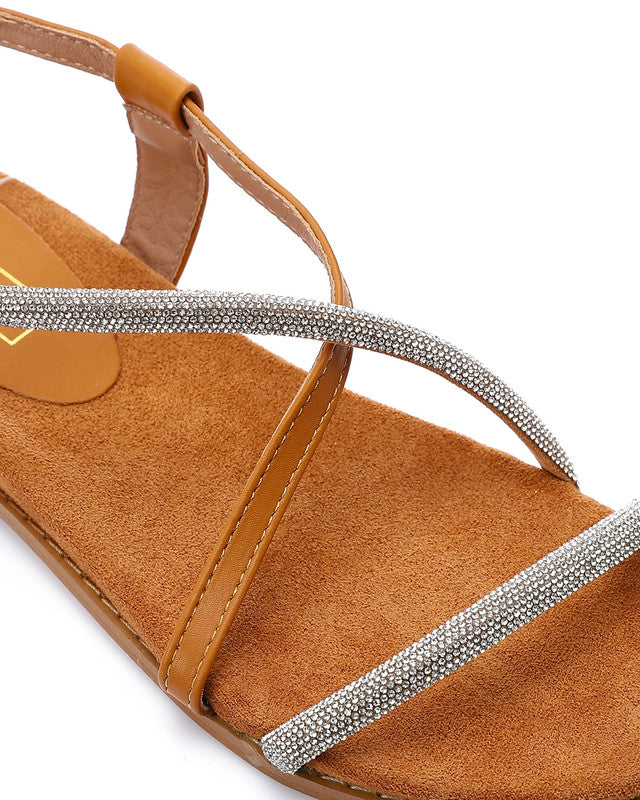 JAL-DJTV-018 Strap Design Leather Sandals