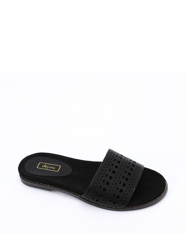 JAL-DJTV-019 Perforated Leather Slipper
