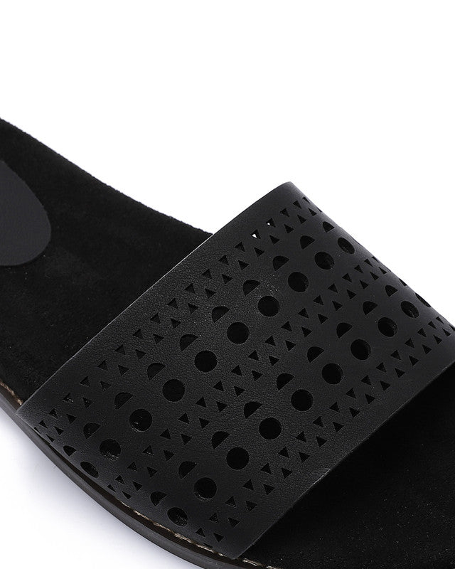 JAL-DJTV-019 Perforated Leather Slipper