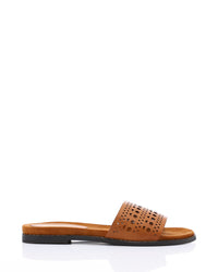 JAL-DJTV-019 Perforated Leather Slipper