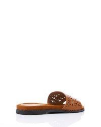 JAL-DJTV-019 Perforated Leather Slipper