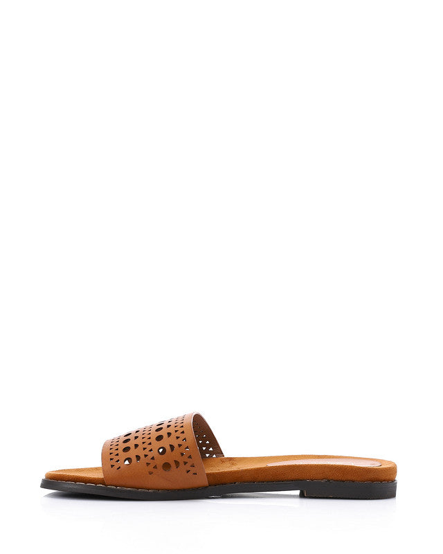 JAL-DJTV-019 Perforated Leather Slipper