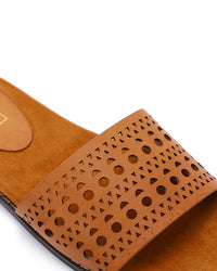 JAL-DJTV-019 Perforated Leather Slipper