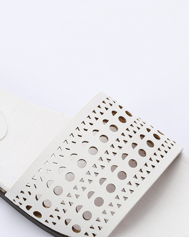 JAL-DJTV-019 Perforated Leather Slipper